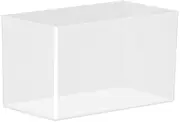 Mini Fish Tank, Tiny Fish Tank, Frameless Extra Clear Bowl, 11.42x5.91x6.1 inches Compact Habitat Container for Men, Women, Nature Lovers, Terrariums, Temporary Space