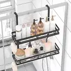 Over the Door Shower Caddy 2 Tier Hanging Shower Organizer with Hooks Bathroom
