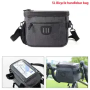 Outdoor Bike Handlebar Bag Bicycle Front Waterproof Basket Cycling Organiser AU