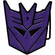 Hasbro Transformers Belt Buckle Bioworld Purple Decepticon Official Licensed