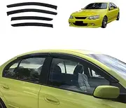 OAD4X4 Weathershields Compatible with Ford Falcon Fairmont BA BF Sedan 2002-2008, Weather Shields Window Visors Wind Deflectors Sun Rain Guard 4PCS Set