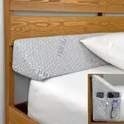 Triangle Bed Wedge Pillow for Headboard Gap (0-8") - Bed Gap Filler King Size...
