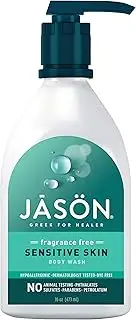 Jason Fragrance Free Sensitive Skin Body Wash, 16 oz