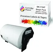 Cartridge Planet Compatible Label Roll for Brother DK-11247 DK11247 103mm x 164mm 180 Labels per Roll for Brother QL1050 QL1050N QL1060N QL1100 QL1110NWB Label Printer
