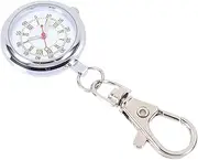 [SAFIGLE] 1Pc Large Dial Nurse Pocket Watch Keychain Quartz Fob Watch for Nursing Professionals Stylish Pendant Design for Medical Use and Everyday Wear