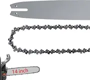 14inch Chainsaw Bar and Replacement Chainsaw Chain,14inch Guide Bar for Stihl MS170,MS 171,MS180,MS180C-BE,MS250,MS181,MSE141,MS200,MS200T,MS201T,MSA 200 C-B 50 D Link, 3/8 .043" Gauge, 30050003909