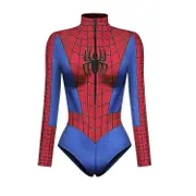 Women Spiderman Skeleton Bone Frame Leotard Bodysuit Halloween Party Fancy Dress Cosplay Costume style4 S