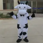 Adult Cow Mascot Costume Cosplay Parade Party Dress Outfit Suit Halloween Animal