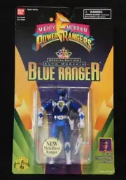 Vintage Mighty Auto Morphin BLUE Power Ranger 1995 Ban Dai Action Figure SEALED!