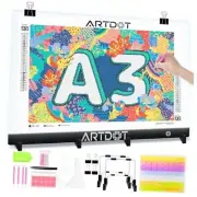 A3 LED Light Pad for Diamond Painting, USB Powered Light Board A3 Light Pad