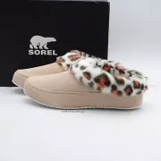Size 9 Women's Sorel Go Coffee Run Faux Fur Lined Suede Slippers NL4887-260