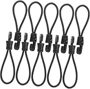 GANAZONO Elastic Camping Luggage Straps Set 20pcs Bungee Cords Hooks for Carabiner Bag Rope Cargo Straps