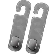 Car Headrest Hooks Seat Back Coat Purse Bag Hanger Organizer Suede Metal Hook (for: Fiat)