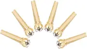 Kisangel 6pcs Guitar Bridge Pins Durable String Pegs for Acoustic Folk Guitar Replacement Parts