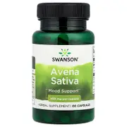 Swanson, Avena Sativa, 400 mg, 60 Capsules