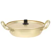 1Pc instant cooker Aluminum Noodles Pot pan with lid Korean Ramen Pot Non-