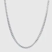 Mens 6mm Cuban Link Chain 316L Stainless Steel Silver Miami Curb Necklace Hip Hop