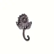 Rustic Country Sunflower Cast Iron Hooks Metal Hooks Keys Hat For Garden Decor