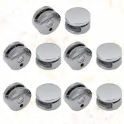 10 Pcs Frameless Mirror Clips Floating Glass Clip Alloy Mirror Holder Clips