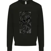 Cthulhu Octopus Kraken Octoskull Kids Sweatshirt Jumper