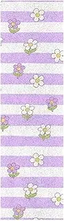 Amooorous Purple and White Striped Flowers Decorative longboards Grip Tape Anti Slip Grip Tape for Scooter Waterproof Cruiser Griptape 33×9 Inch