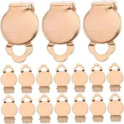 OATIPHO 50pcs Non Pierced Earring Making Supplies Non Pierced Ears Clip On Earring Backs Findings Clip-on Earring Converters Earring Pads for DIY Jewelry Making