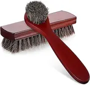 BESPORTBLE Leather Boot Care Kit 2pcs Horsehair Shine Brush Shoe Brush for Polishing Easy to Use Carry
