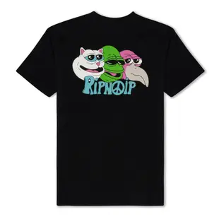 RIPNDIP TRIO TEE 黑色 短袖T恤 中指猫 台灣總代理-ALL