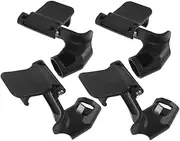 Vaguelly 4pcs Pushchair Armrest Buckle Kit Stroller Armrest Clips Plastic Stroller Buckles Supplies