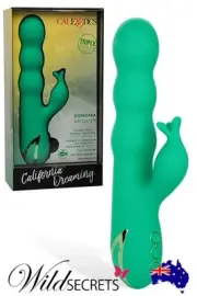 NEW California Exotic Sonoma Satisfier Thrusting Rabbit Vibrator plus Clitoral