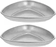 MUCKLILY Retro Coffee Bean Tray 2pcs Stainless Steel Espresso Dosing Cup for Bar Accessories Easy to Cle