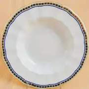 CARLTON BLUE by Royal Crown Derby Rim Soup Bowl 8.5" NEW NEVER USED made England