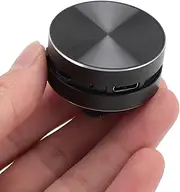 [Yunseity] Mini Bluetooth Speaker, Bone Conduction Speaker, Stereo Bass Bluetooth Shower Speaker Waterproof, Support FM Radio, for Travel, Camping, Shower (Black)