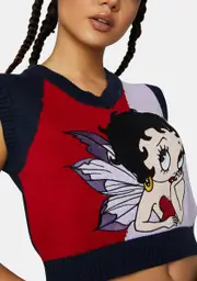 [Minga] X Betty Boop Knit Vest