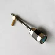 4/4 Violin Bow Button Nickel Silver Black Ebony Divided Screw Eyelet New