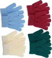 [GLSTOY] Insulated Boys and Girls Winter Gloves Knitted Gloves Soft Fleece Lining for Boys Girls Outdoor Use