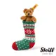 STEIFF德國金耳釦泰迪熊 Mini Teddy Bear in sock 聖誕襪 經典泰迪熊_黃標