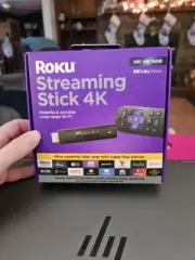 Roku Streaming Stick 4K Black Remote Controls 4K UHD Streaming Media Player New