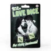 GLOW IN THE DARK LOVE DICE ADULTS ONLY DICE GAME