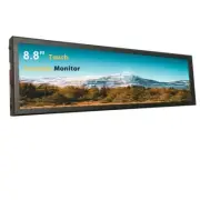 8.8" 1920x480 LCD Touch Screen Monitor+Black Shell for AIDA64 CPU GPU SSD