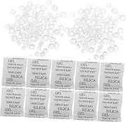 TIDTALEO 100pcs Silica Gel Packets Moisture Absorbers for Food Shoes Jewelry Books 2 Gram Safe for Storage and Dehumidifying