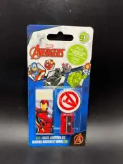 Marvel Iron Man Avengers Eraser Pencil Sharpener 3 PCs Set