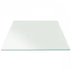 Pro Safe Glass 19" x 19" Square Tempered Glass Table Top 3/8" Thick Flat Edges