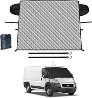 ZOIBV Car Windscreen Cover Suitable for All Large SUVs, Some Vans/Trucks Such As VW Transporter, Fiat Ducato, Mercedes V-KLASSE/Sprinter Car Windshield Cover -Protects Against Frost, Snow And Dust