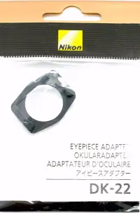 在飛比找博客來優惠-尼康Nikon原廠眼罩轉接環DK-22眼罩轉接器(方型轉圓形