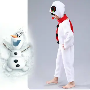 聖誕節兒童服裝雪人舞蹈表演出衣服男女童幼兒園雪寶寶角色裝扮演 全館免運