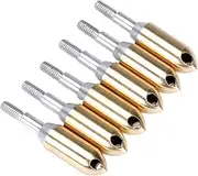 Archery Heads Copper Whistle Arrowhead Outdoor Practice Whistles Arrow Broadhead 6pcs Archery Broadhead Whistling Bow Heads Arrow Accessory.