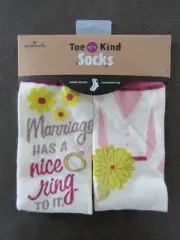 Toe Of A Kind Hallmark Socks "Marriage Has A Nice Ring To It" NEW One Size