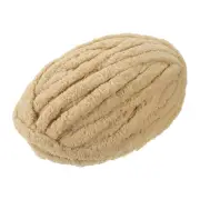 Chunky Yarn, 1Pcs Polyester Blanket Yarn for Crocheting Scarf Hats (Light Brown)