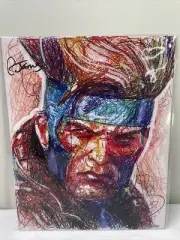 X-Men Gambit 8x10 Signed Art Print by Cody James Bam Box COA 272/2000